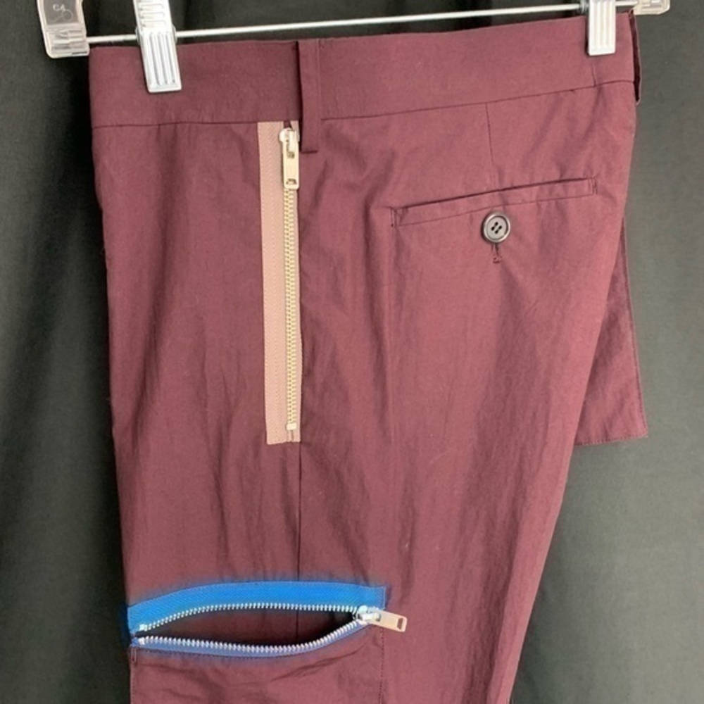 undercover jun takahashi chaos and balance maroon bondage zipper cargo pants uc - Picture 13 of 15